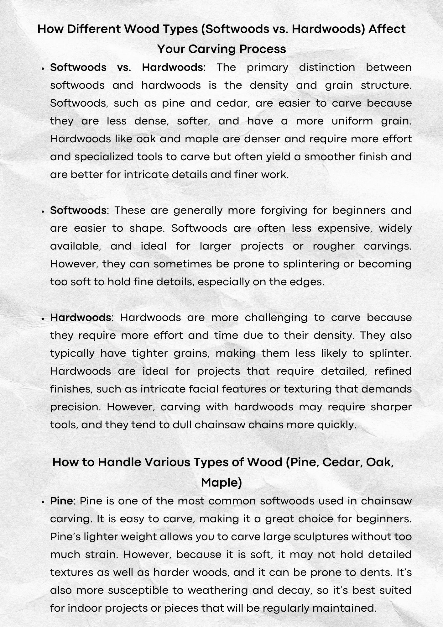 Chainsaw Carving 101 Digital eBook Workbook