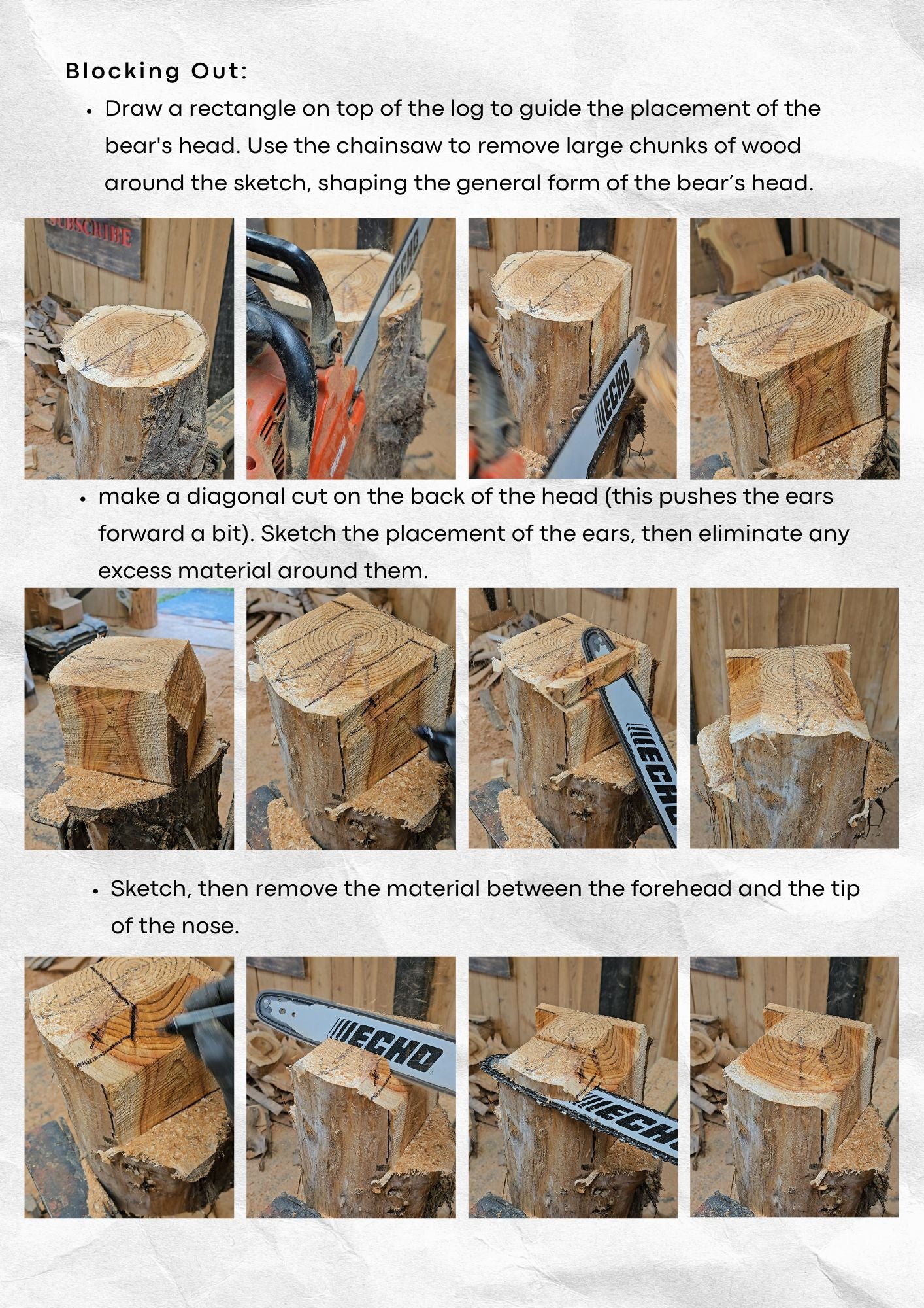 Chainsaw Carving 101 Digital eBook Workbook